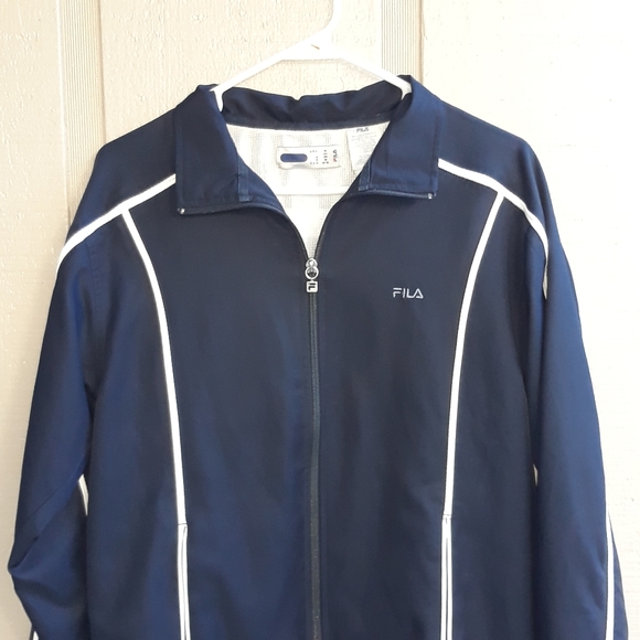 Fila Blue Jacket Sz. Medium Zip Up - Picture 2 of 8